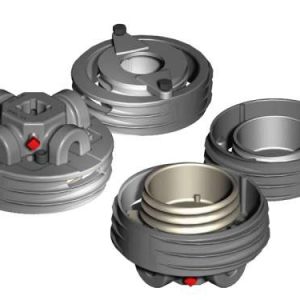 Końcówka sprężyny M-152/M95 dla "Duplex-sprężyny-System", uniwersalna lewa/prawa, jedna obrotowa i jedna nieruchoma