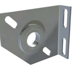 Uchwyt z łożyskiem odległość od ściany - 67 mm, 3 mm galwanizowana stal