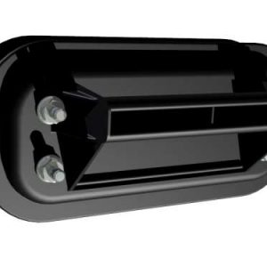 Uchwyt do bram przemysłowych, 4 czarne śruby w komplecie, grubośc panela 38-45mm