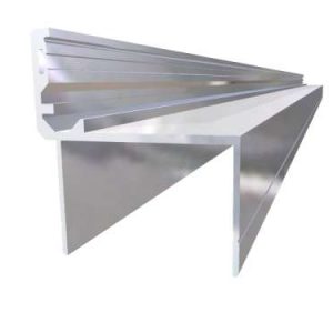 Profil H do zintegrowanych drzwi w bramie, anodowany,  L 6000mm