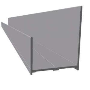 Profil aluminiowy dolny anoda, do panela 40mm, L 5000mm, do niskiego progu 875000