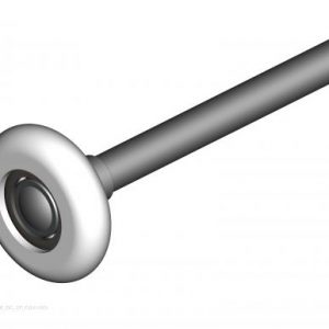 Rolka nylon biała 46/11/121mm, z łożyskiem