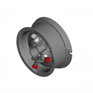 Bęben M102-3125 LEWY, prowadzenie  STD, H-3100mm,  max. waga płaszcza bramy 340kg, linka 4mm