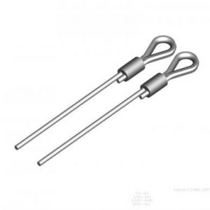 Steel cable with loop ø3 mm, 6x19+PP L=5000mm