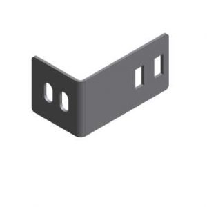 Track connection bracket with C-profile