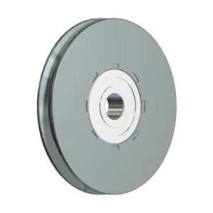 Kółko stalowe 60mm z łożyskiem, do linki 3mm, do 83kg