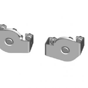 Steel cable pulley 70 mm with metal cover