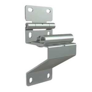 Side hinge with roller holder