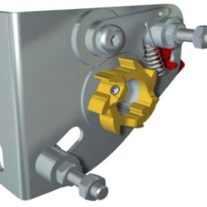 Zabezpieczenie przeciw pęknięciu sprężyn, na wał z rowkiem, uniwersalne 50/67mm, mocowanie do ściany nadproża