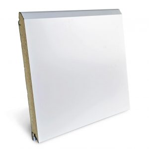 Orzech gładki bez przetłoczeń, panel z zamkiem bezpiecznym wys.555mm,   L 5700mm