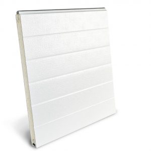 Panel z zamkiem symetrycznym stucco z przetłoczeniami RAL9010  610x4040mm